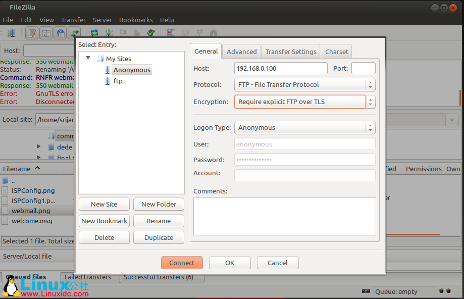 CentOS 7.0 上安装 ProFTPD