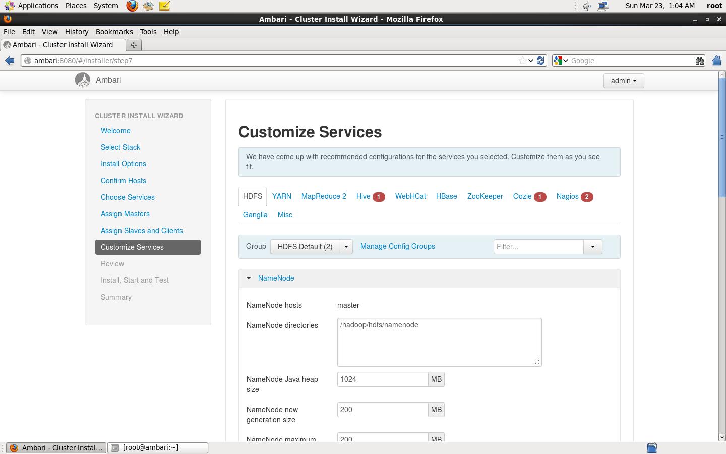 CentOS 6.5 下使用 Ambari 安装 Hadoop 集群 CentOS 6.5 下使用 Ambari 安装 Hadoop 集群