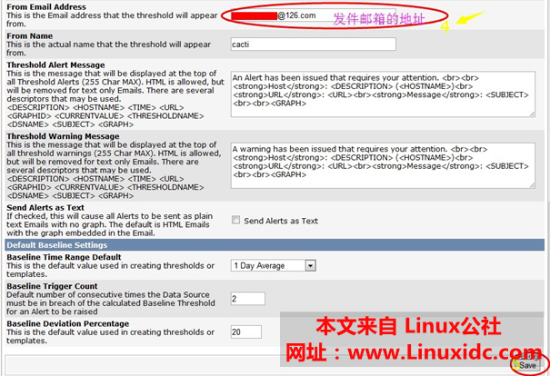 Cacti 报警邮件的设置 Cacti 报警邮件的设置