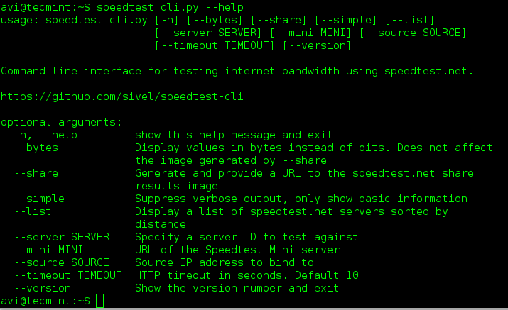 用命令行工具 Speedtest-CLI 来测试你的上下行网速 用命令行工具 Speedtest-CLI 来测试你的上下行网速