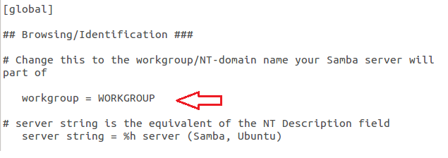 Ubuntu 使用教程 - 更改 Samba 工作组和计算机名 Ubuntu 使用教程 - 更改 Samba 工作组和计算机名
