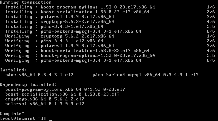 RHEL/CentOS 7 中安装并配置 PowerDNS 和 PowerAdmin RHEL/CentOS 7 中安装并配置 PowerDNS 和 PowerAdmin