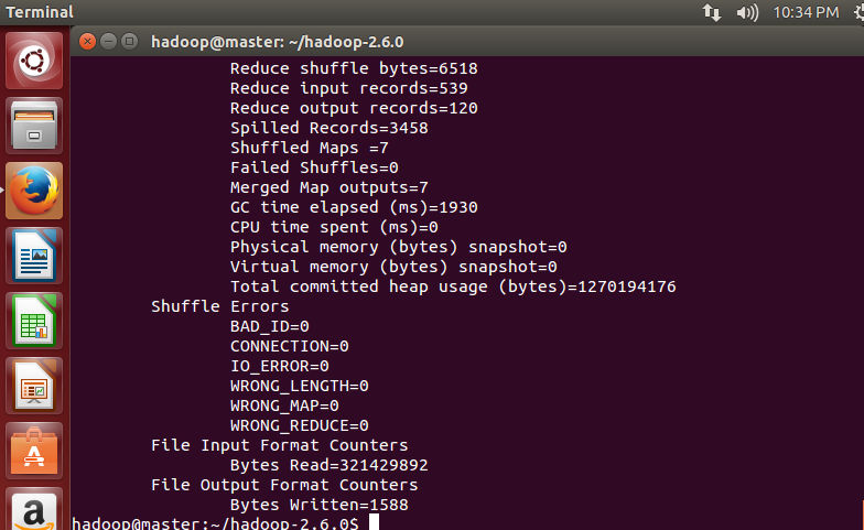 Ubuntu14.04 安装配置 Hadoop2.6.0(完全分布式)与 wordcount 实例运行 Ubuntu14.04 安装配置 Hadoop2.6.0(完全分布式)与 wordcount 实例运行