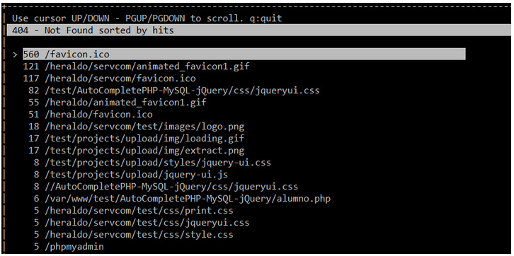 在 Linux 中以交互方式实时查看 Apache Web 访问统计