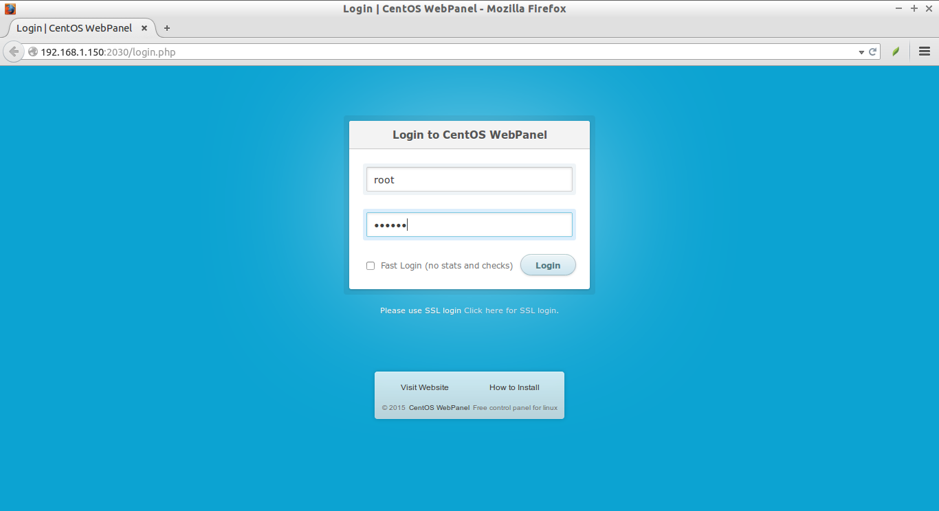 如何在 CentOS 上面安装“CentOS 网页面板”