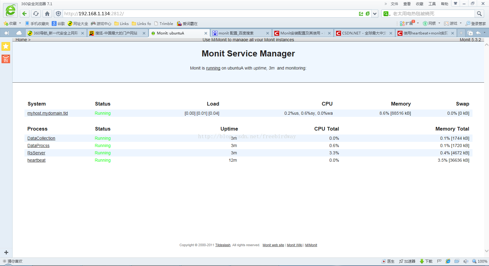 使用 HeartBeat+Monit 实现主备双热备份系统 使用 HeartBeat+Monit 实现主备双热备份系统