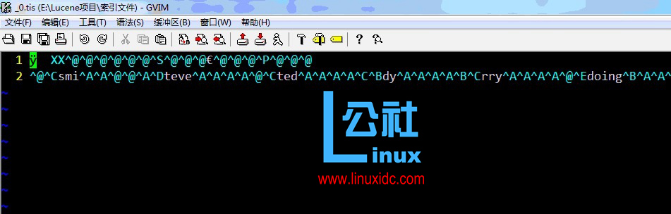 利用 Lucene 测试索引生成的.fnm 和 .fdx 和 .fdt 和 .tii 和 .tis 文件所包含的内容（详解）