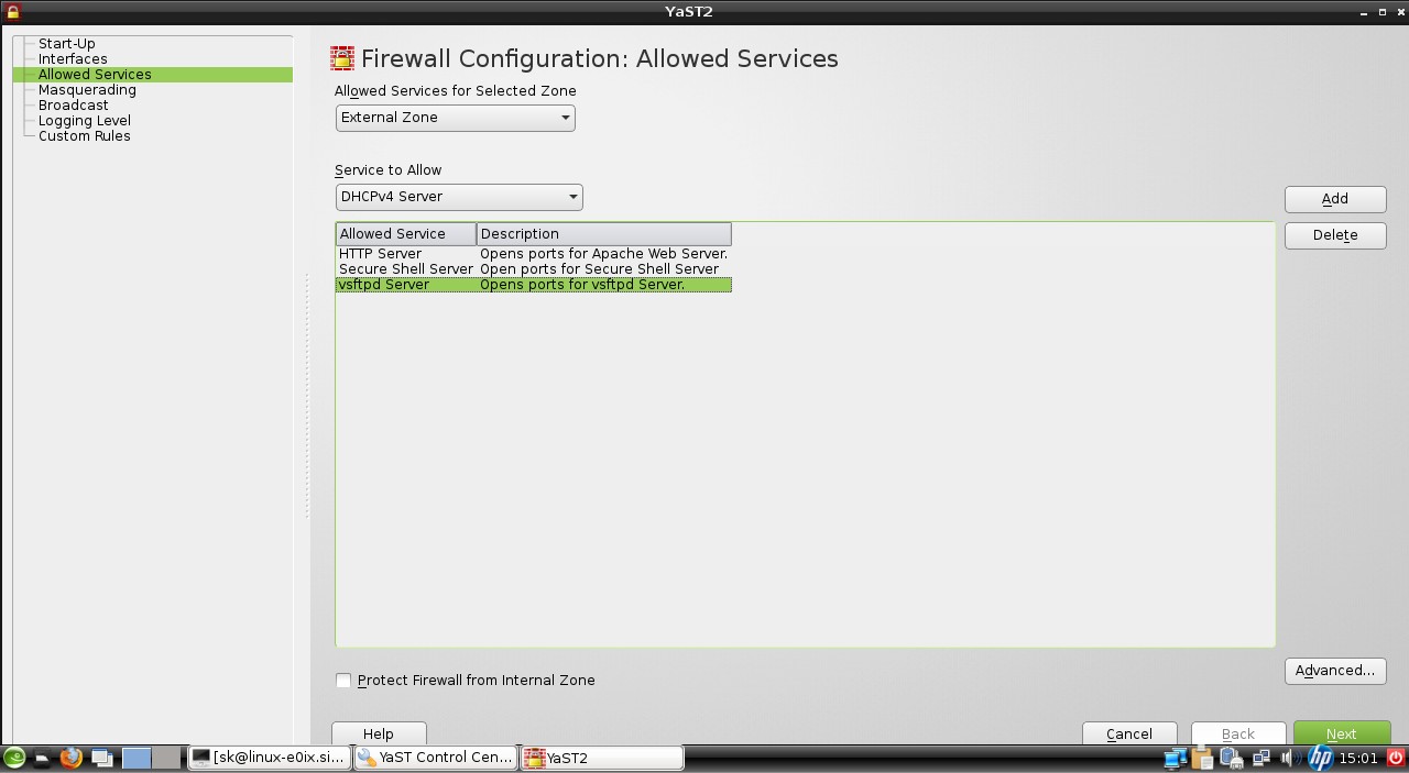 在 openSUSE 13.1 中配置 FTP 服务器 在 openSUSE 13.1 中配置 FTP 服务器