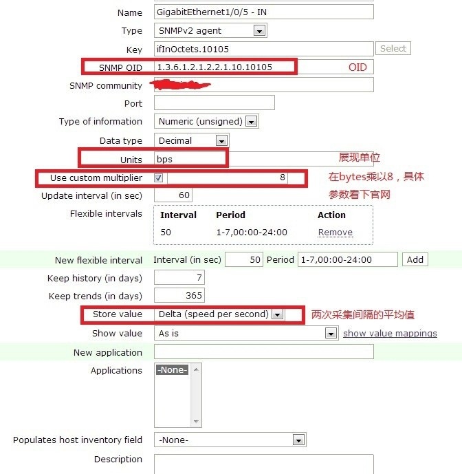 Zabbix 监控思科交换机 3750 端口流量 Zabbix 监控思科交换机 3750 端口流量