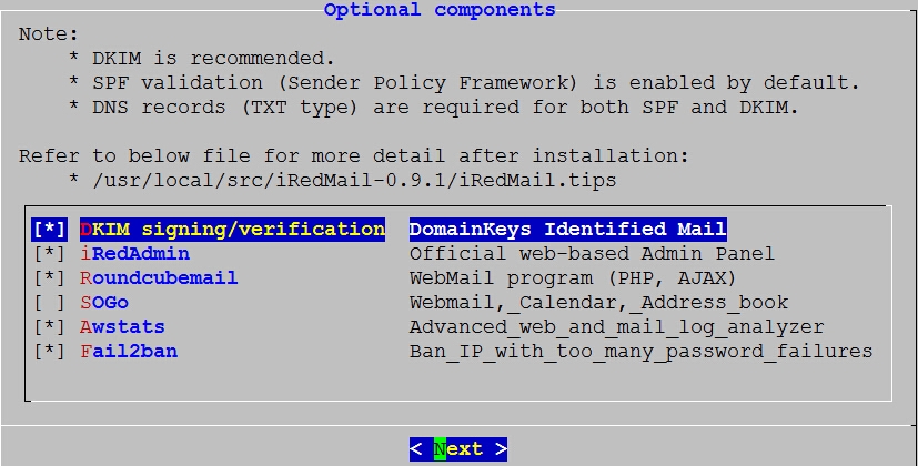 Linux 下搭建 iRedMail 邮件服务器 Linux 下搭建 iRedMail 邮件服务器