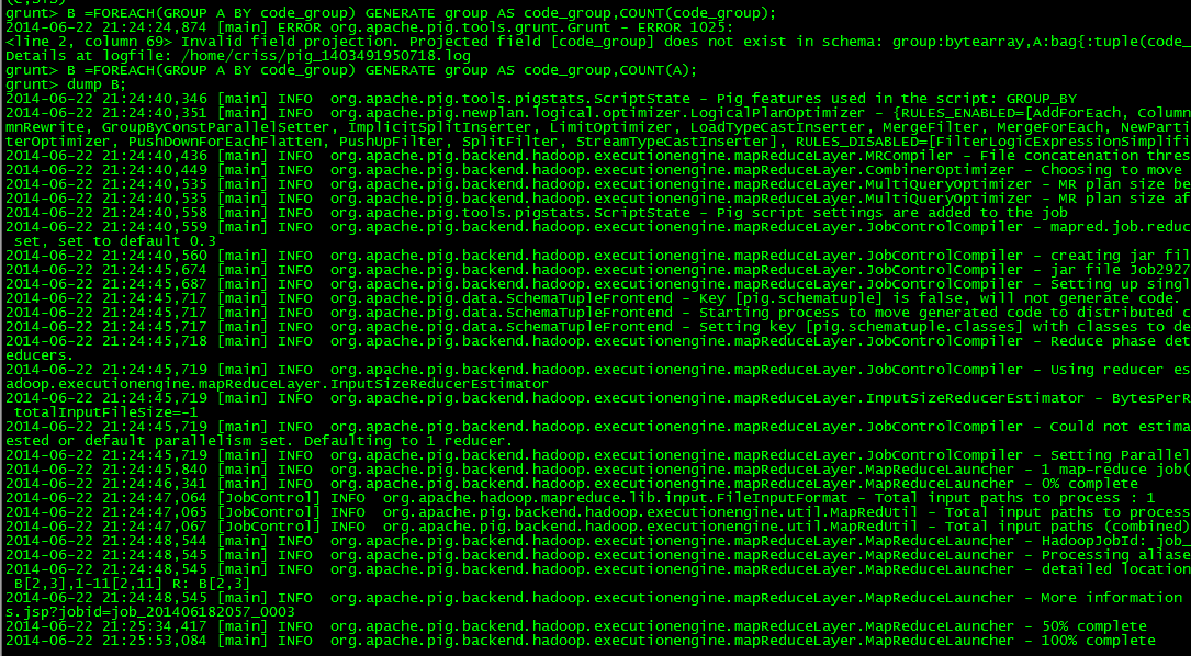 Pig 的安装与测试