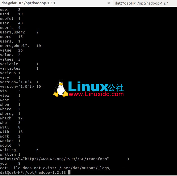 Ubuntu 下 Hadoop 1.2.1 配置安装