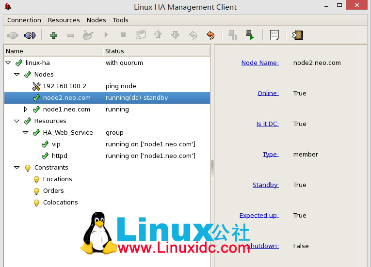 HeartBeat 基于 CRM 进行资源管理配置