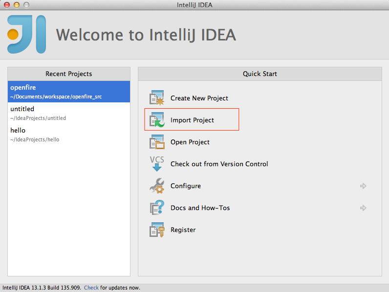 IntelliJ IDEA 13:导入 Openfire 源代码 IntelliJ IDEA 13:导入 Openfire 源代码