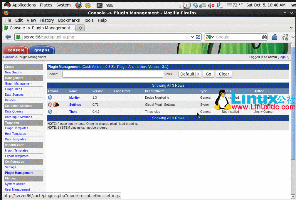 RHEL6.4 中使用 Cacti+Spine 监控主机实现发送邮件报警 RHEL6.4 中使用 Cacti+Spine 监控主机实现发送邮件报警
