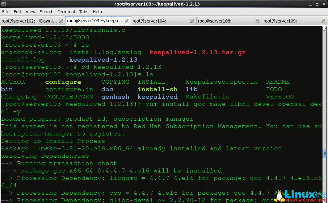 Keepalived 高可用集群搭建 Keepalived 高可用集群搭建
