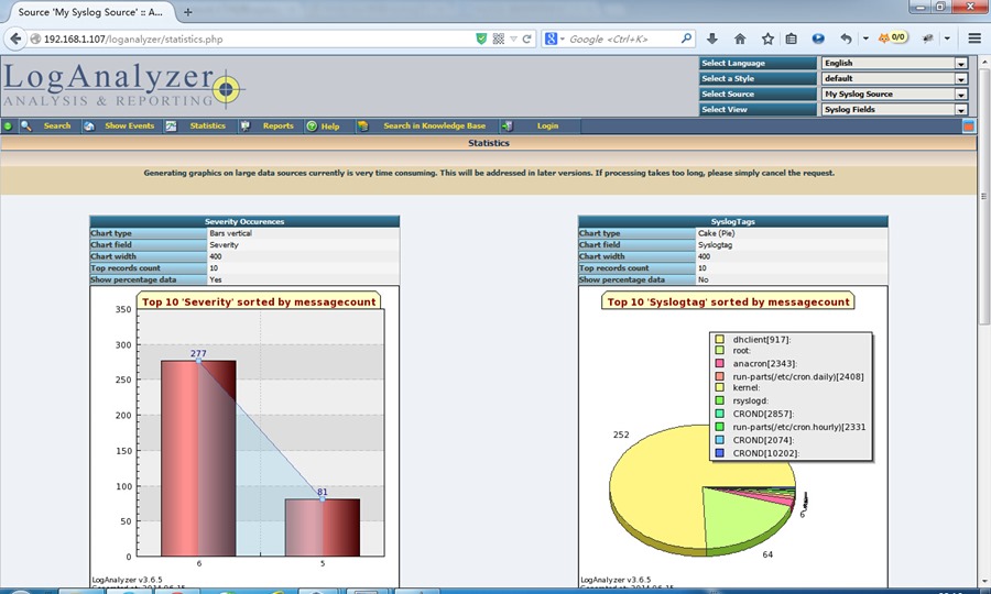 CentOS 6.5 下利用 Rsyslog+LogAnalyzer+MySQL 部署日志服务器 CentOS 6.5 下利用 Rsyslog+LogAnalyzer+MySQL 部署日志服务器