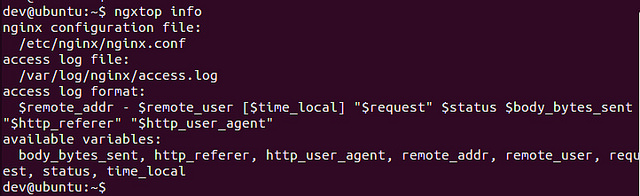 ngxtop:在命令行下实时监控 Nginx ngxtop:在命令行下实时监控 Nginx
