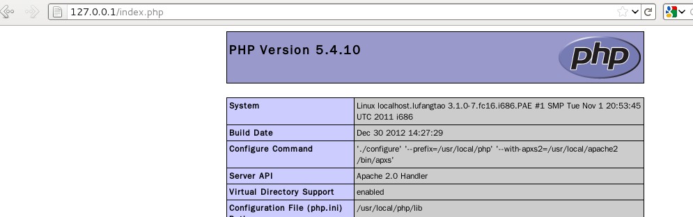 Linux 下安装配置 PHP 环境(Apache2) Linux 下安装配置 PHP 环境(Apache2)