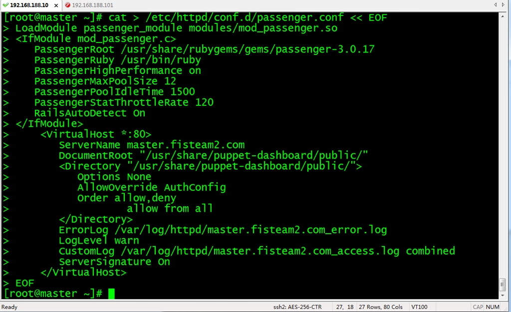 CentOS6.5+Puppet3.7.3 安装、配置及测试 CentOS6.5+Puppet3.7.3 安装、配置及测试