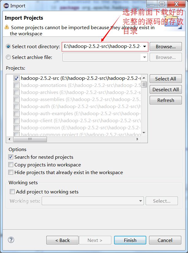 获取 Hadoop 的源码和通过 Eclipse 关联 Hadoop 的源码 获取 Hadoop 的源码和通过 Eclipse 关联 Hadoop 的源码