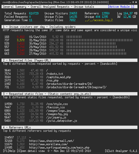 GoAccess-Nginx 日志分析工具简介 GoAccess-Nginx 日志分析工具简介