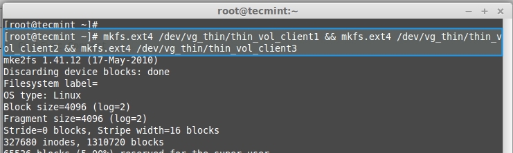 在 LVM 中设置精简资源调配卷(第四部分) 在 LVM 中设置精简资源调配卷(第四部分)