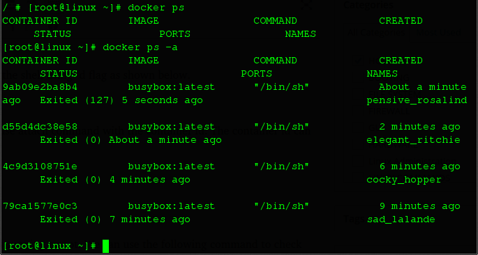 一些重要 Docker 命令的简单介绍 一些重要 Docker 命令的简单介绍