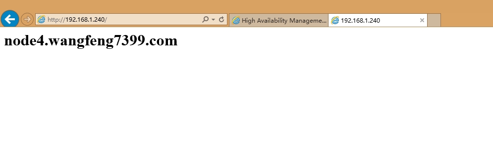 基于 RHCS 的 conode 对 WEB 做高可用集群 基于 RHCS 的 conode 对 WEB 做高可用集群