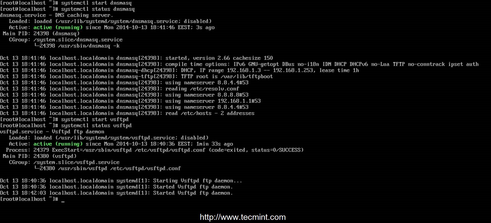 RHEL/CentOS 7 中配置 PXE 网络启动服务器 RHEL/CentOS 7 中配置 PXE 网络启动服务器