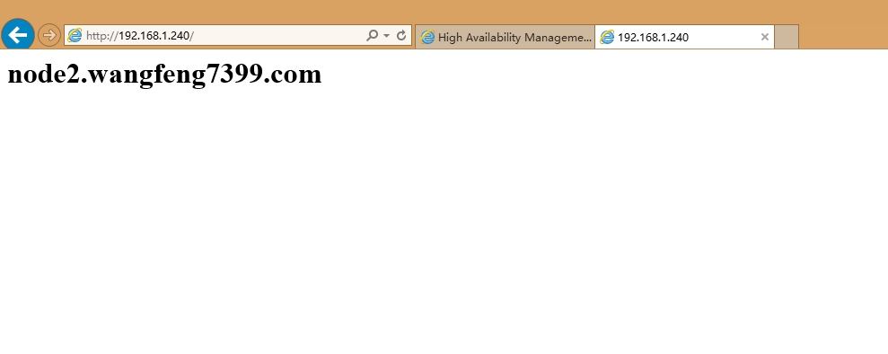 基于 RHCS 的 conode 对 WEB 做高可用集群 基于 RHCS 的 conode 对 WEB 做高可用集群