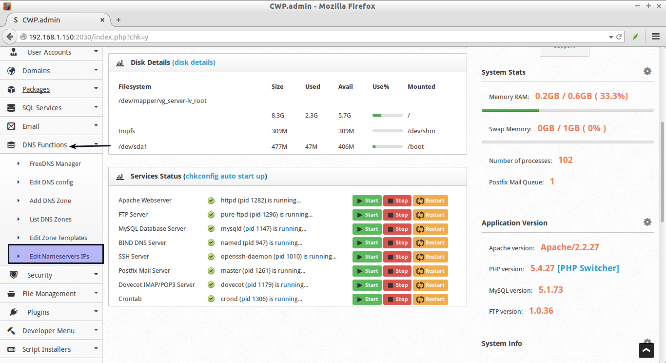 如何在 CentOS 上面安装“CentOS 网页面板”