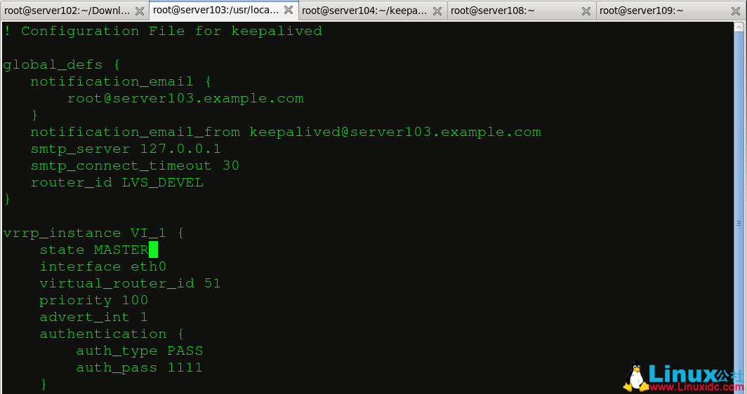 Keepalived 高可用集群搭建 Keepalived 高可用集群搭建