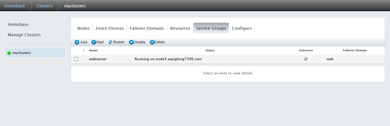 基于 RHCS 的 conode 对 WEB 做高可用集群 基于 RHCS 的 conode 对 WEB 做高可用集群