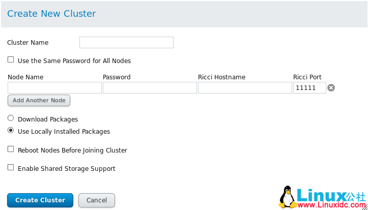 Linux 下集群的搭建 Linux 下集群的搭建