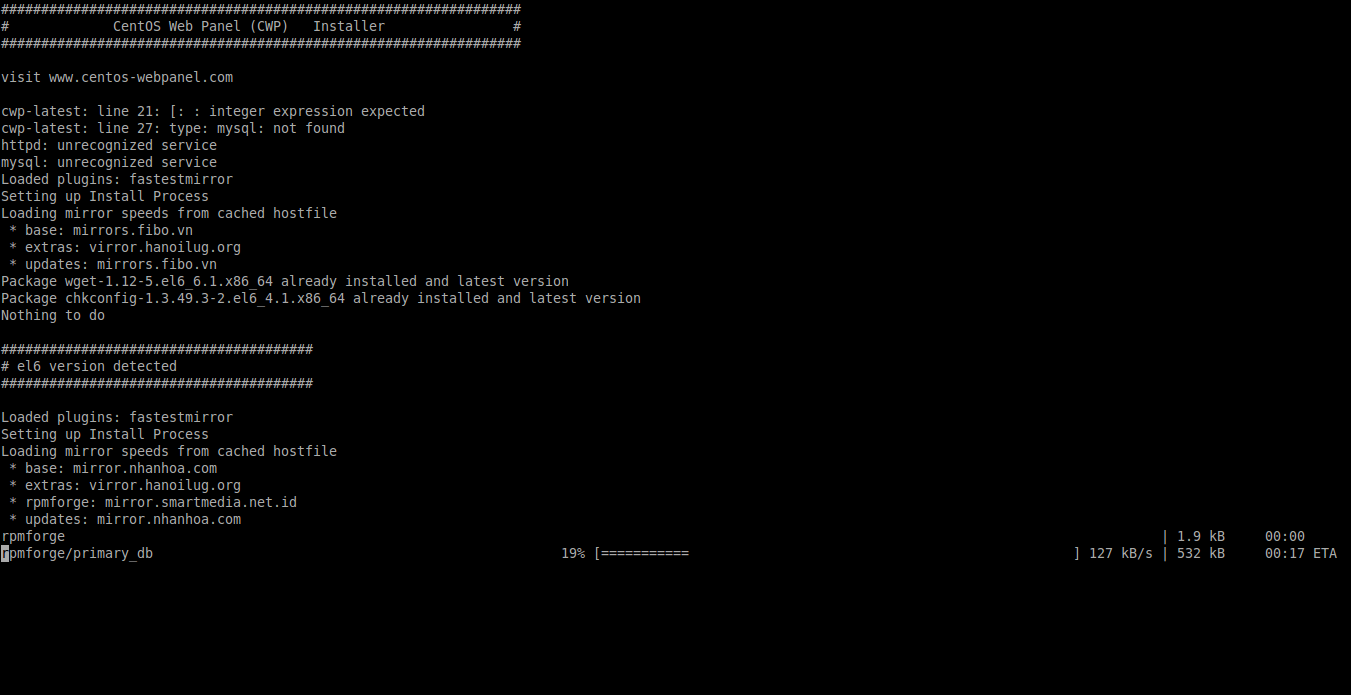 如何在 CentOS 上面安装“CentOS 网页面板”