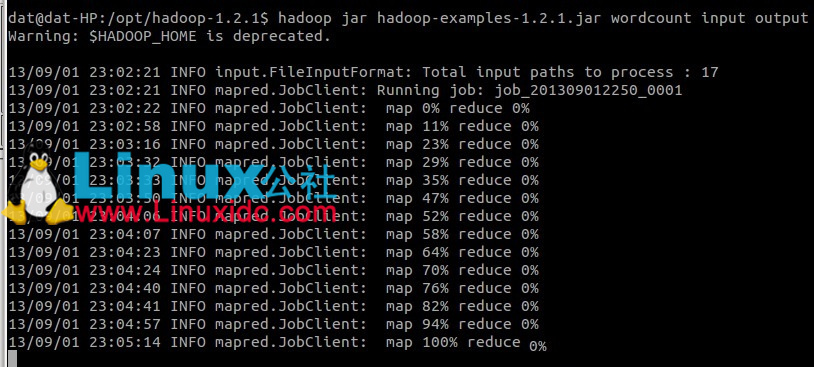 Ubuntu 下 Hadoop 1.2.1 配置安装