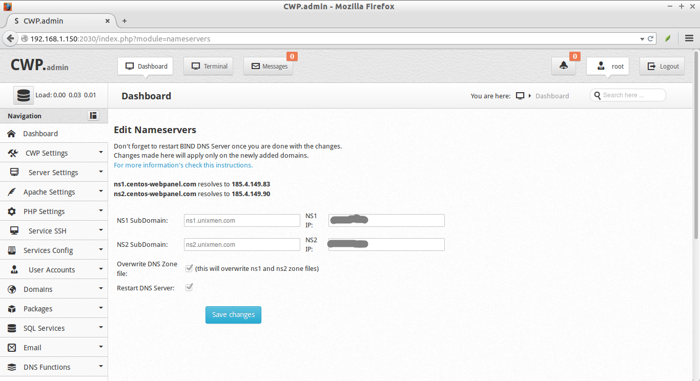 如何在 CentOS 上面安装“CentOS 网页面板”