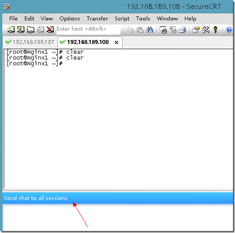 SecureCRT 同时发送命令到所有主机