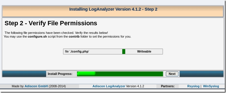 通过 webGUI 展示日志信息 (LogAnalyzer)