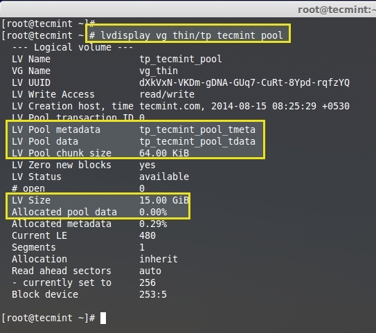 在 LVM 中设置精简资源调配卷(第四部分) 在 LVM 中设置精简资源调配卷(第四部分)