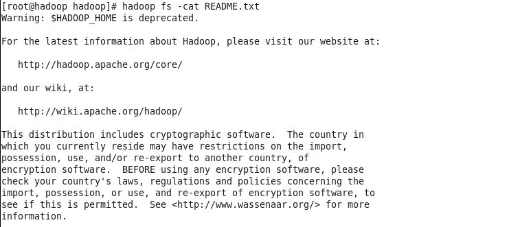Hadoop 之 HDFS 文件操作