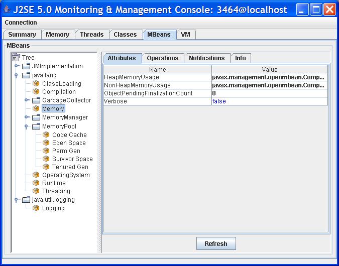 JConsole 的使用手册