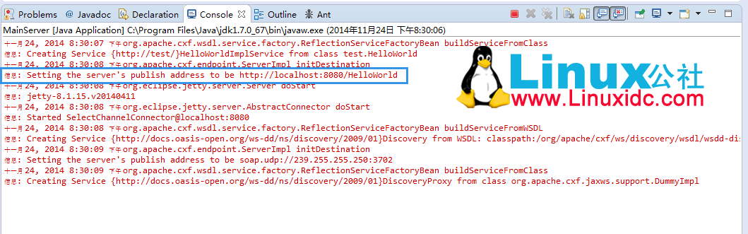 WebService 入门之 CXF 教程 WebService 入门之 CXF 教程