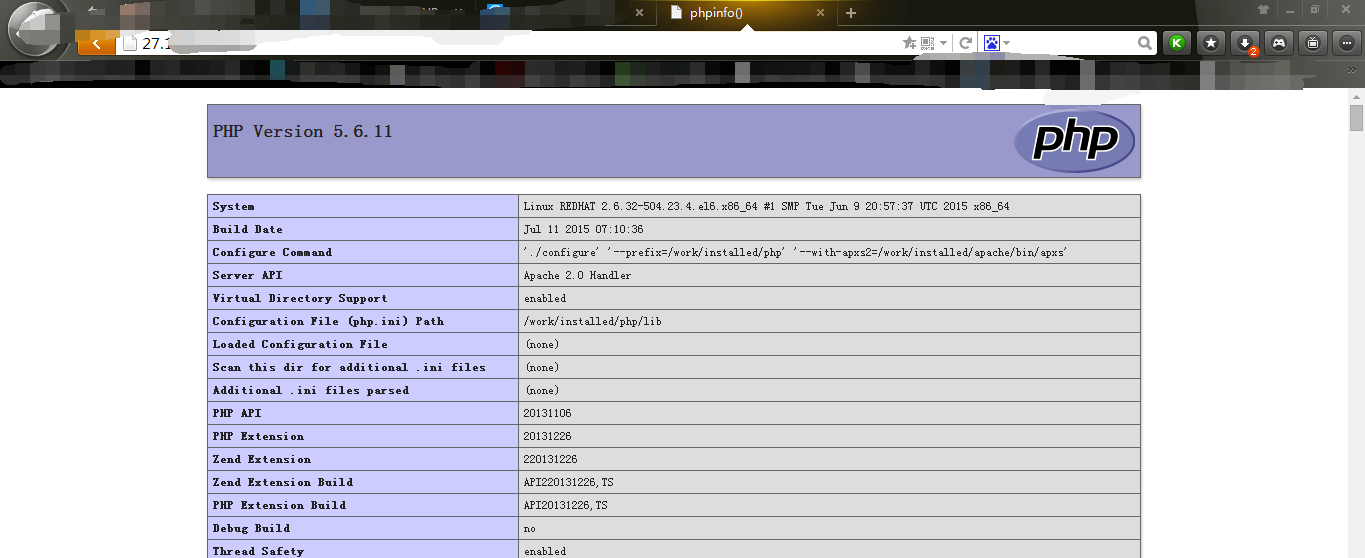 Linux 下 PHP 的源码安装与配置
