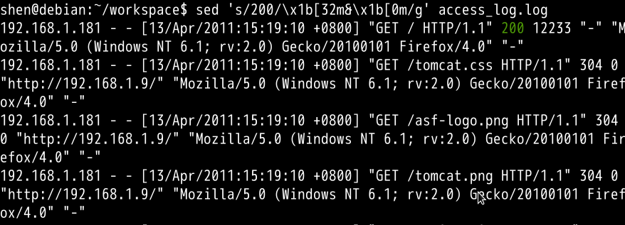 Nginx 日志分析——用 sed 彩色标记特定内容 Nginx 日志分析——用 sed 彩色标记特定内容