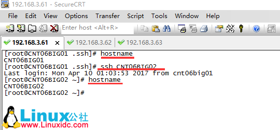 Linux 服务器集群通过 SSH 无密码登录 Linux 服务器集群通过 SSH 无密码登录