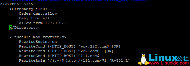 Apache 域名 301 跳转和访问控制的优先级 Apache 域名 301 跳转和访问控制的优先级