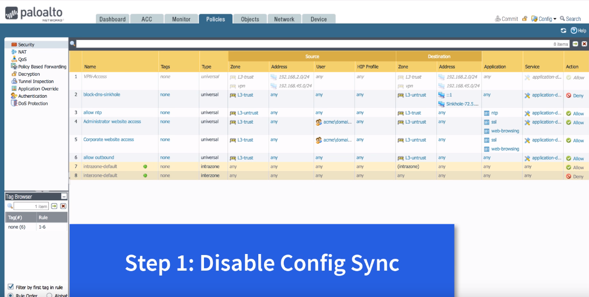 迁移 PaloAlto HA 高可用防火墙到 Panorama 迁移 PaloAlto HA 高可用防火墙到 Panorama