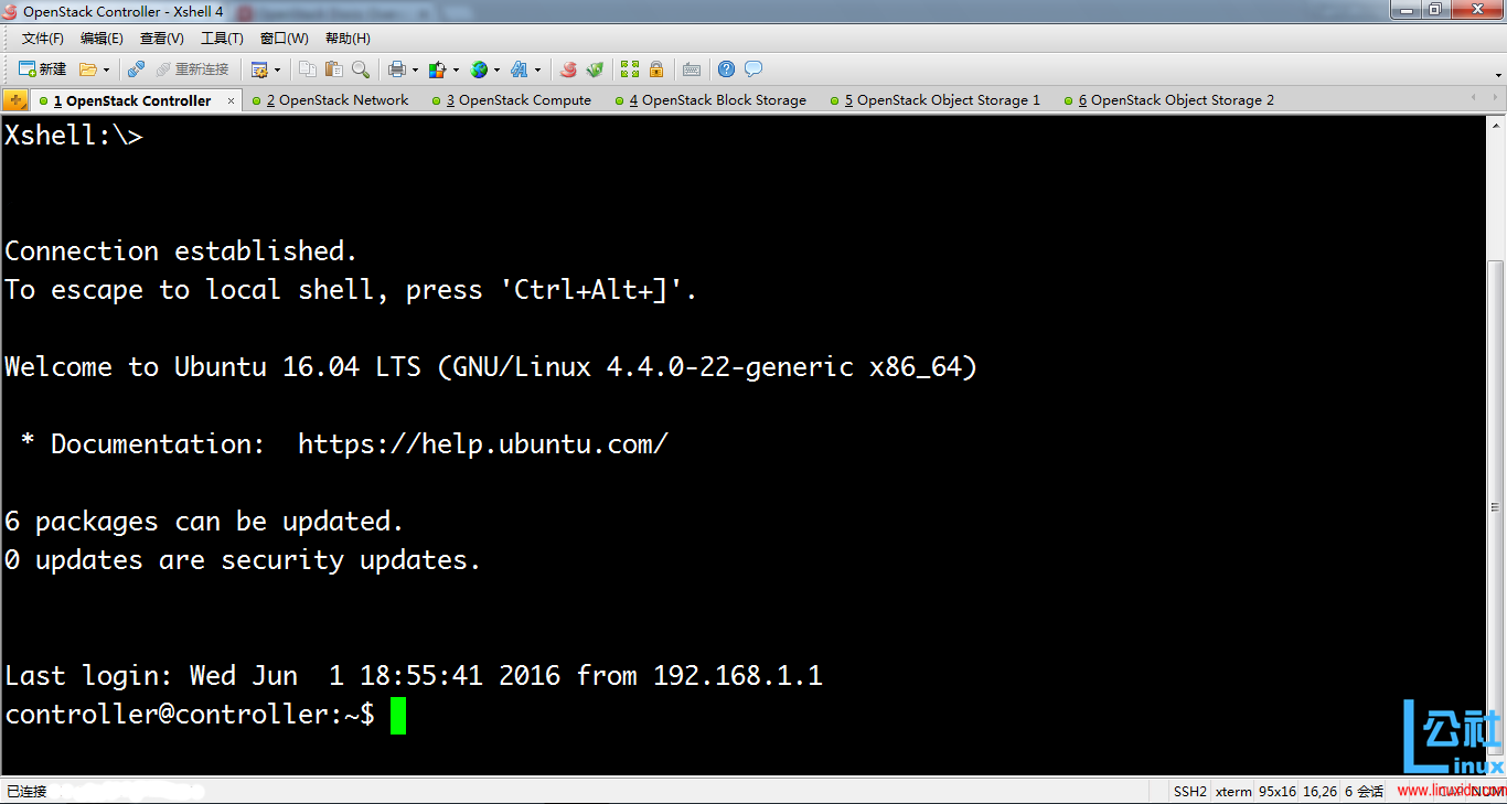 OpenStack Mitaka for Ubuntu 16.04 LTS 部署指南 OpenStack Mitaka for Ubuntu 16.04 LTS 部署指南